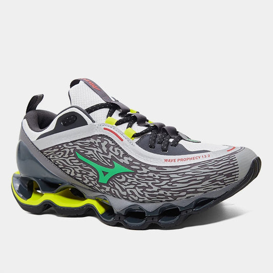 Mizuno Wave Prophecy 13.2 Tennis Shoes - Gray+Black