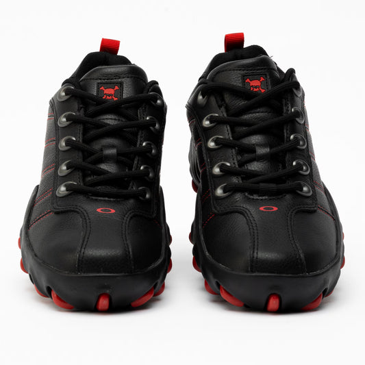Oakley Airstrip Leather Sneakers - Black/Red