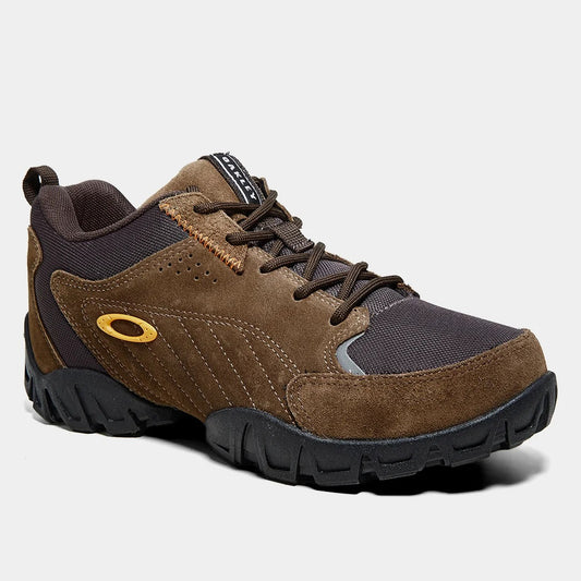 Oakley Attack Men's Leather Sneakers - Dark Brown