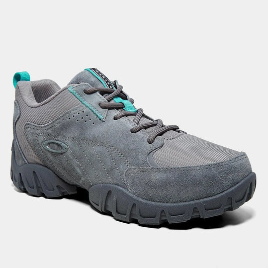 Tênis Couro Oakley Attack Masculino - Cinza