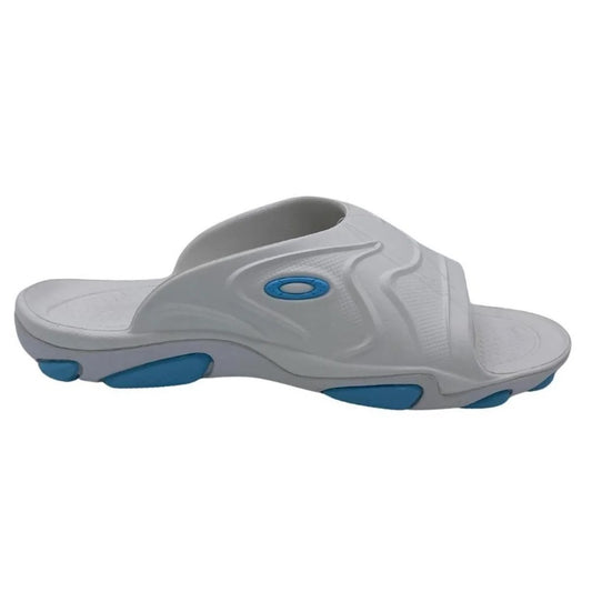 Oakley Slide Titan White and Blue Sandal-Sandal - White