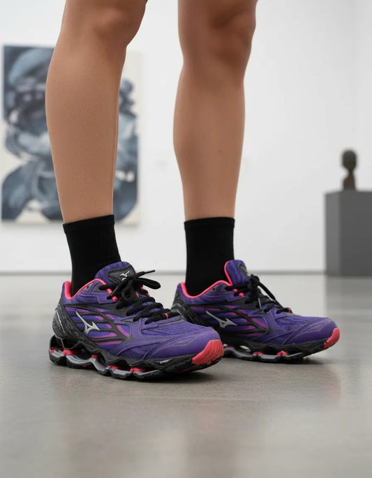 Mizuno wave prophecy 6 purple and pink sneakers